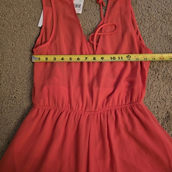 ASTR The Label Women's Orange Playsuit-romper - Picture 6 of 8